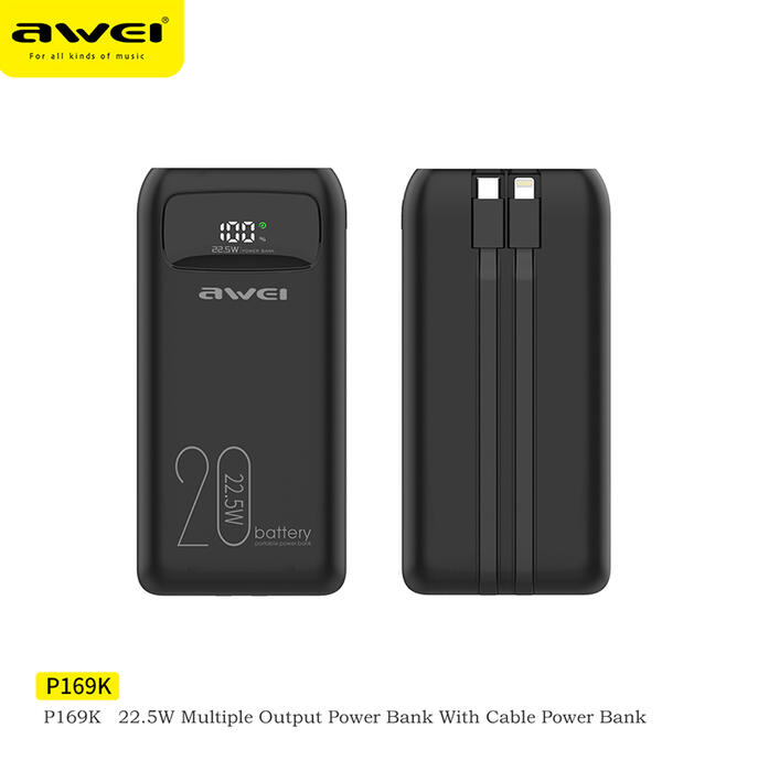 Awei P169K 20000mAh - ₱1,150